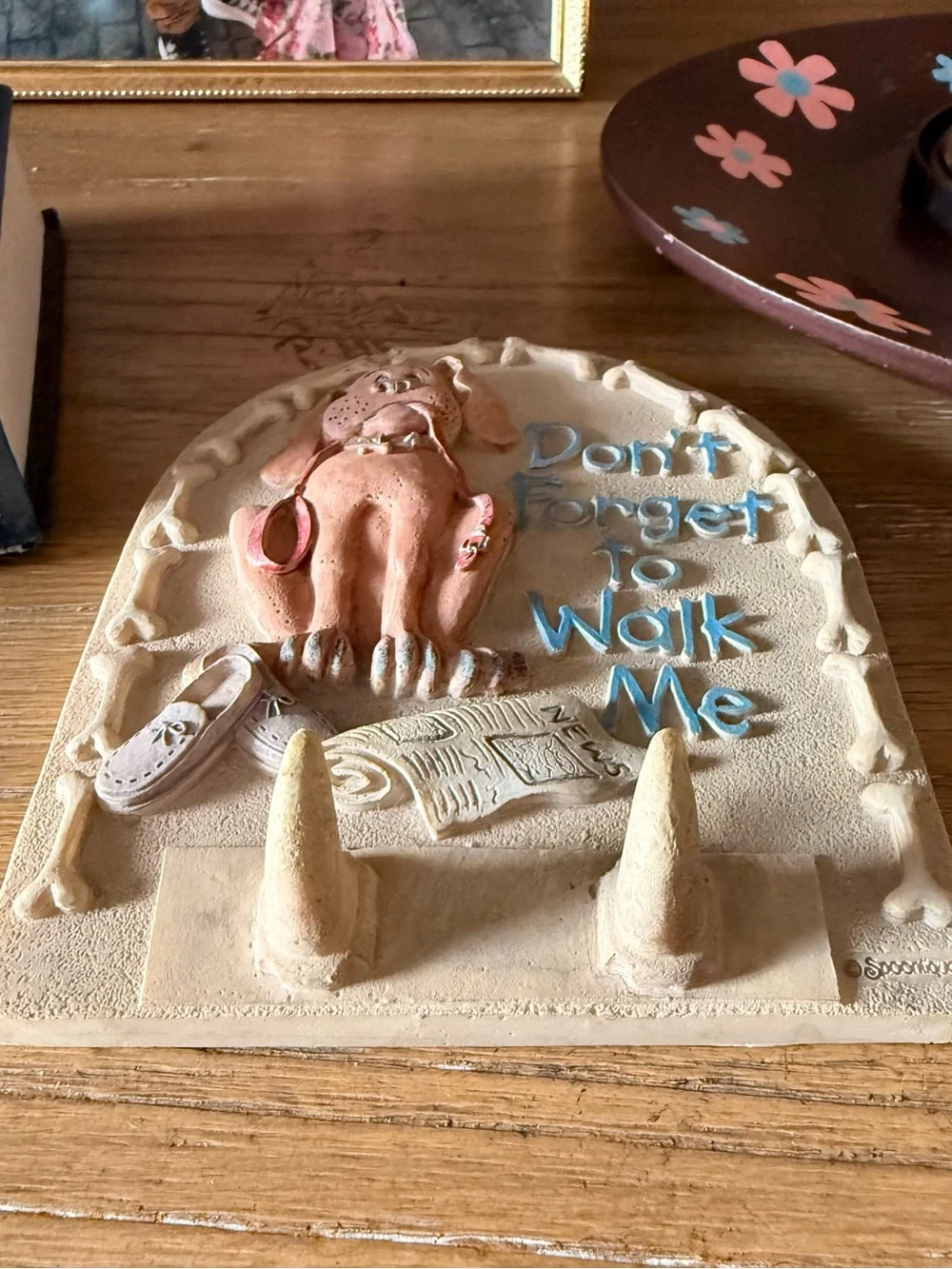 Dog Wall Hook Plaque 